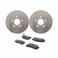 A-partrix 4x Rear Replacement Brake Kit Rotors Metallic Pads Fits Oldsmobile Aurora 1995-2003 Toronado 1992-1992 Pontiac 