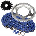 Caltric Blue O-ring Drive Chain And Sprocket Kit Compatible With Kawasaki Zx600e Ninja Zx-6 1993-2002