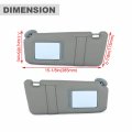 Kuafu Pair Sun Visor Set Compatible With 2007 2008 2009 2010 2011 Toyota Camry Without Sunroof Gray Replacement For
