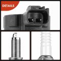 A-premium Set Of 8 Ignition Coil Pack And Iridium Spark Plugs Compatible With Ford Mustang 1999 2001 2003-2004 Lincoln