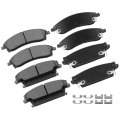 D1020 D1019 Front And Rear Ceramic Disc Brake Pad Set With Hardware For Cadillac Srx 2004 2009 Cts 2006 2007 Sts 2005 2008 