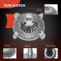 A-premium Engine Cooling Fan Clutch Compatible With Mercedes-benz 380se 1984-1985 380sec 1982-1983 380sel 1981-1983 380sl