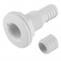Duokon Thru Hull Bilge Fitting 1in Nylon Plastic Marine Pump Hose Aerator For Boat Yacht Sail Rv Truck