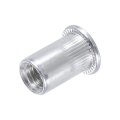 M8 Rivet Nuts Aluminium Alloy Knurled Flat Head Threaded Insert 40pcs