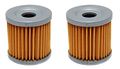 2 Pack Oil Filters Suzuki Dr-z400 Dr-z400e Dr-z400s Dr-z400sm Kawasaki Klx400r 