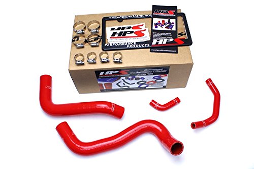 Hps 57-1467r-red Silicone Radiator Hose Kit Coolant