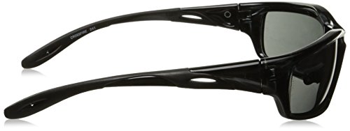 Crossfire 241 Infinity Crystal Black Frame Safety Sunglasses With Smoke Lenses