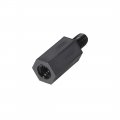 Uxcell M4x10mm 6mm Male-female Hex Nylon Pcb Motherboard Spacer Standoff For Fpv Drone Quadcopter Computer Circuit Board Black