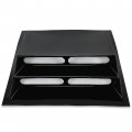 Hecasa Hood Scoop Compatible With Hummer H1 Hmmwv Humvee Cold Air Flow Stainless Painted Black Steel Vent