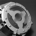 Hongk- Engine Stator Cover See Through Compatible With Kawasaki Zx Zx14r Zzr1400 2006-2013 Chrome Left B01c0sx08i