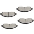 Front D1280 Ceramic 4pcs W Hardware Disc Brake Pad Set 