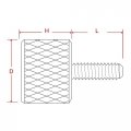 M3 Knurled Thumb Screws Aluminium Alloy Multicolor 20-pcs M3 X 8 Mm Green