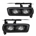 Led Fog Lights Assembly Replacement For 2002 2003 2004 2005 2006 Cadillac Escalade Ext Esv Driving Lamps Clear Lens 