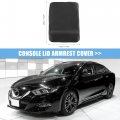 Car Center Console Lid Armrest Seat Box Cover Protector Replacement Microfiber Leather For Nissan Maxima 2009-2014 Not Included