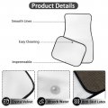 Xyzcando Auto Front Rear Floor Mats Set Of 4 Car Accessories For Women Men Corgi Printed Universal Cloth Surface St Patrick S