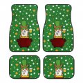 Xyzcando Auto Front Rear Floor Mats Set Of 4 Car Accessories For Women Men Corgi Printed Universal Cloth Surface St Patrick S 