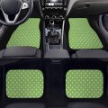 Xyzcando Auto Front Rear Floor Mats Set Of 4 Car Accessories For Women Men Corgi Printed Universal Cloth Surface St Patrick S