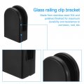 Glass Clamp 2-1 2 X 1-3 4 16 Stainless Steel 3 Bracket Holder Clip Shelf For Balustrade Staircase Handrail Shower Matte Black 4