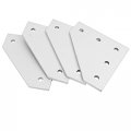 4pcs 3030 Series 5 Hole 90 Degree L Shape Outside Joining Plate With 20pcs M6 T Nuts Screws 1pcs Wrench For Aluminum Profile 3d 
