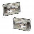 Halogen Sealed Beam Headlight Headlamp Pair 6 1 2 By 4 