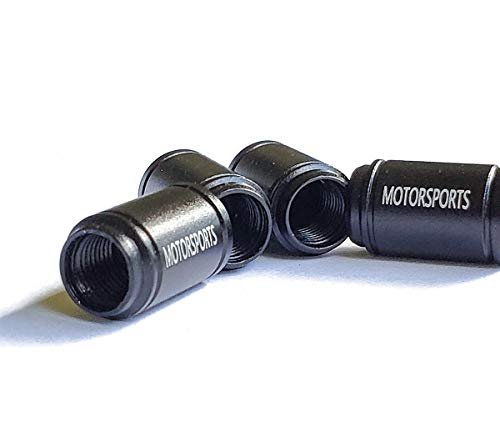 Peach Emoji Tire Valve Stem Caps Black Aluminum Set Of Four