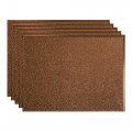 Fasa De Hammered Decorative Vinyl 18in X 24in Backsplash Panel In Oil-rubbed Bronze 5 Pack 