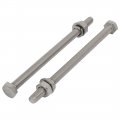 Uxcell 5 Set M6x100mm 316 Stainless Steel Hex Bolts W Nuts And Washers Assortment Kit