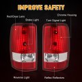 Carmocar Tail Light Left Right Compatible With 2000-2006 Chevy Suburban 1500 2500 Tahoe Gmc Yukon Xl Denali Taillights Red