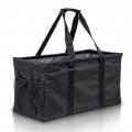 Extra Large Utility Tote Bag Oversized Collapsible Reusable Wire Frame Rectangular Canvas Basket With Two Exterior Pockets For 