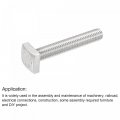 Uxcell Square Head Bolt M10x60mm Fully Thread 304 Stainless Steel Grade C Machine Screw
