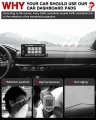 Autorder Dashboard Cover Mat For 2023 2024 Honda Hr-v Hrv Accessories Flannel Dash Sunshade Glare Uv Rays Protector