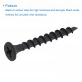 Uxcell 8 X 1 3 8-inch Wood Screws Phillips Flat Head Carbon Steel Self Tapping Black 200pcs