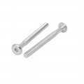 Aexit M6x70mm Metal Screws Bolts White Zinc Plated Hex Socket Head Furniture Machine Fastener 10pcs