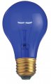 Satco S6082 25 Watt A19 130v Incandescent Light Bulb Transparent Blue 