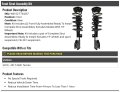 Front Strut And Coil Spring Assembly Set Of 2 For 2010-2017 Gmc Terrain Excludes Models With 19 Inch Wheels