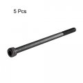 Uxcell M6 X 100mm Alloy Steel 12 9 Grade Hex Socket Head Cap Machine Screw Bolt 5pcs