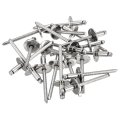 25pcs 5 32 X5 16 304 Stainless Steel Large Flange Round Head Rivets Cap Open End Blind For Construction Automotive