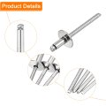 25pcs 5 32 X5 16 304 Stainless Steel Large Flange Round Head Rivets Cap Open End Blind For Construction Automotive