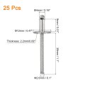 25pcs 5 32 X5 16 304 Stainless Steel Large Flange Round Head Rivets Cap Open End Blind For Construction Automotive