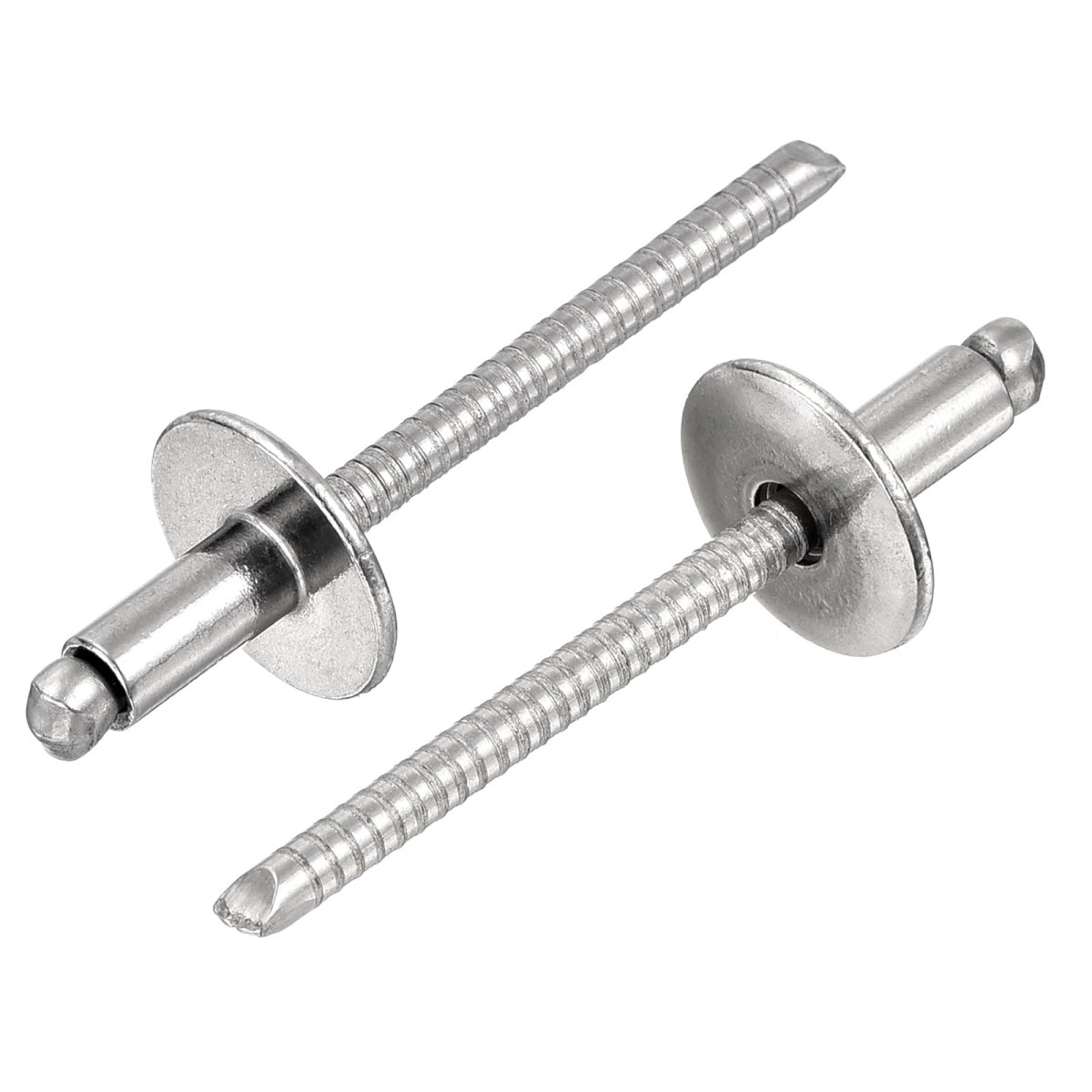 25pcs 5 32 X5 16 304 Stainless Steel Large Flange Round Head Rivets Cap Open End Blind For Construction Automotive