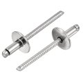 25pcs 5 32 X5 16 304 Stainless Steel Large Flange Round Head Rivets Cap Open End Blind For Construction Automotive 