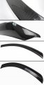 Carbon Fiber High Kick V Style Trunk Spoiler Wing Compatible For 2008-14 Mercedes Benz W204 C250 C300 C63 4 Dr Sedan