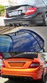 Carbon Fiber High Kick V Style Trunk Spoiler Wing Compatible For 2008-14 Mercedes Benz W204 C250 C300 C63 4 Dr Sedan