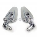 Httmt Universal Motorcycle 1 25mm Handle Bar End Rearview Side Mirrors Cnc Aluminum