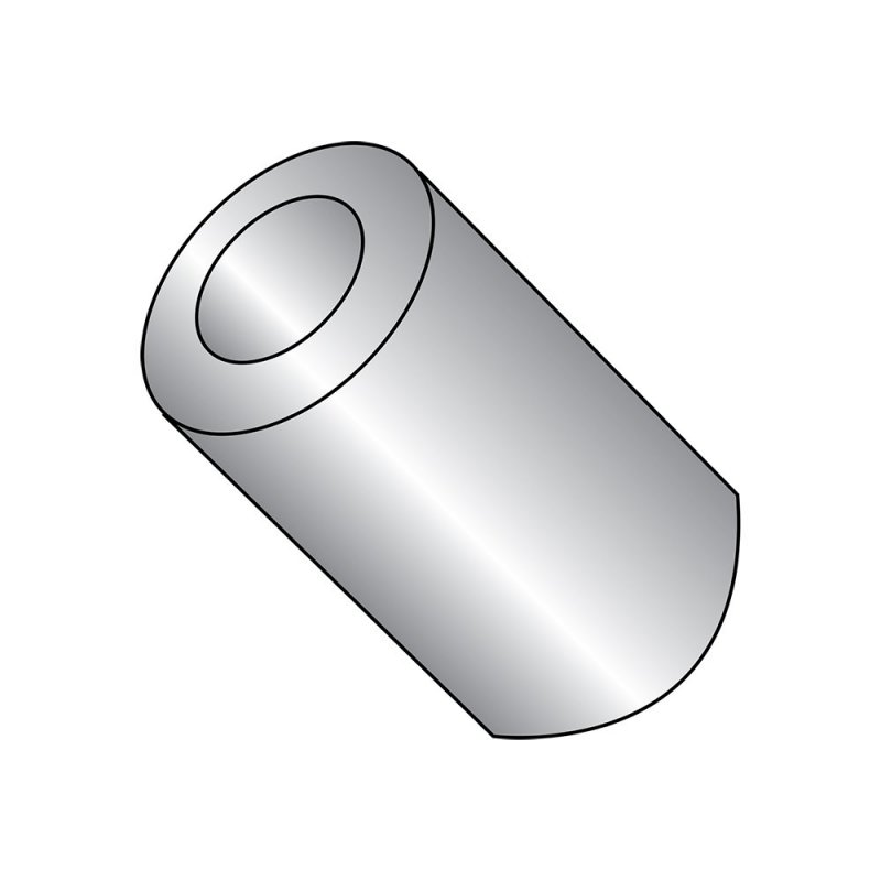 Small Parts 5010rs303 Round Spacer 18-8 Stainless Steel Plain Finish 10 Screw Size 1 2 Od 0 192 Id 1 Length