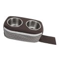 Pontoon Cup Holder Durable Stainless Steel Double Drink For Rv Yachet Boat Car Fit Marine Brown