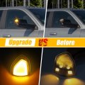 X Autohaux Led Side Mirror Turn Signal Indicator Light For Dodge Ram 1500 2500 3500 4500 5500 2010-2018 Amber White Len