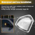 X Autohaux Led Side Mirror Turn Signal Indicator Light For Dodge Ram 1500 2500 3500 4500 5500 2010-2018 Amber White Len