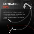 A-premium A C Suction And Discharge Line Hose Assembly Compatible With Ford E-350 Super Duty 02-03 E-450 03-03 E-550 V8 7 3l