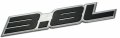 Erpart 3 8l Liter Embossed Black On Highly Polished Silver Real Aluminum Auto Emblem Badge Nameplate Compatible With Buick